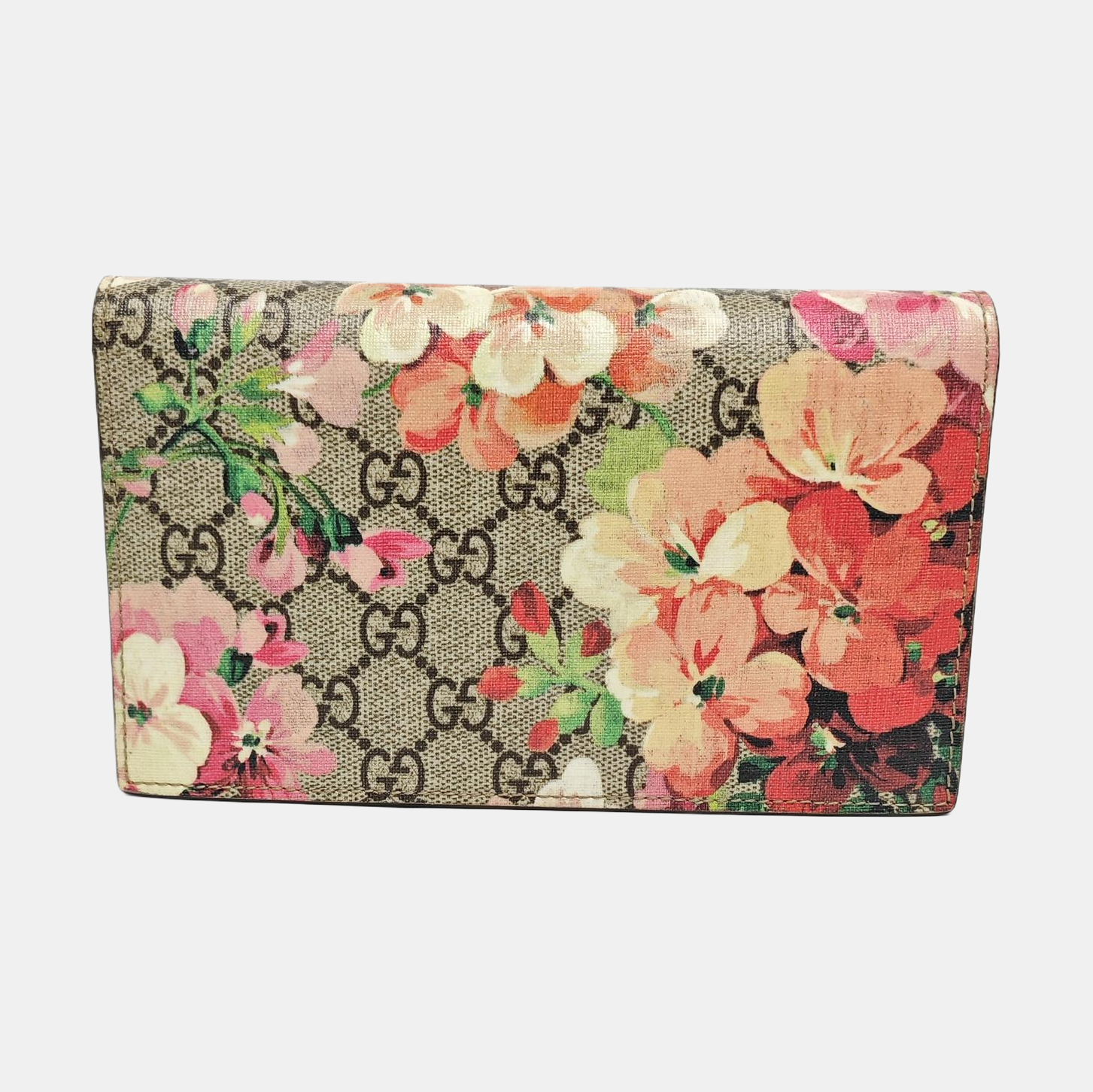 GG Blooms Monogram Coated Canvas Beige