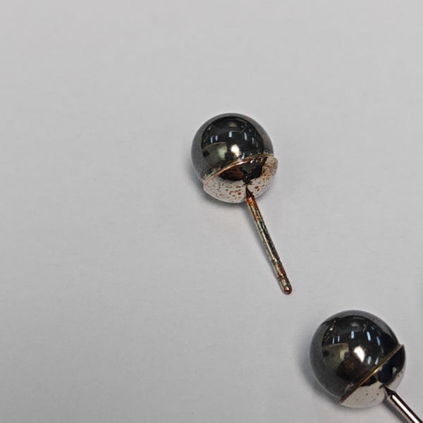 Dior Tribales Metal Silver Stud Earrings