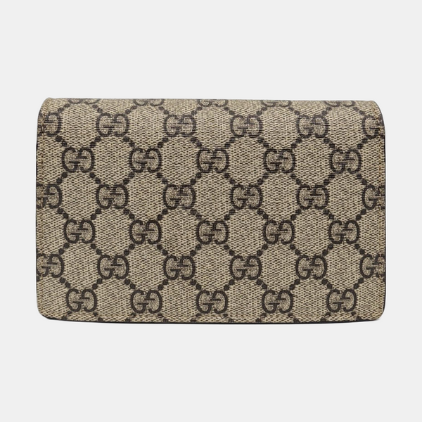 Dionysus Super Mini Monogram Coated Canvas Beige
