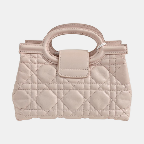 Jolie Top Handle Mini Cannage Lambskin Pink