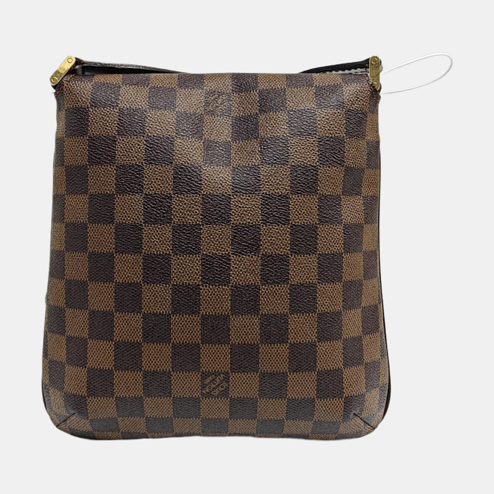 MUSETTE TANGO Damier Ebene Coated Canvas Brown