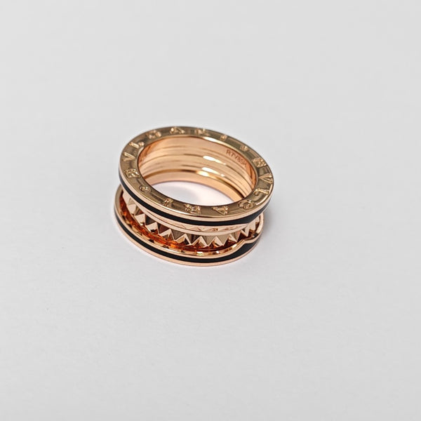 B.ZERO1 18k Rose Gold Ring EU 50