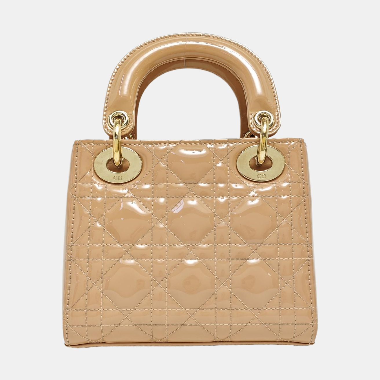 Lady Dior Mini Cannage Patent Leather Pink