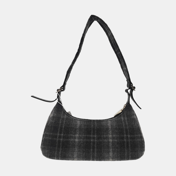 Fabric Top Handle Bag Gray
