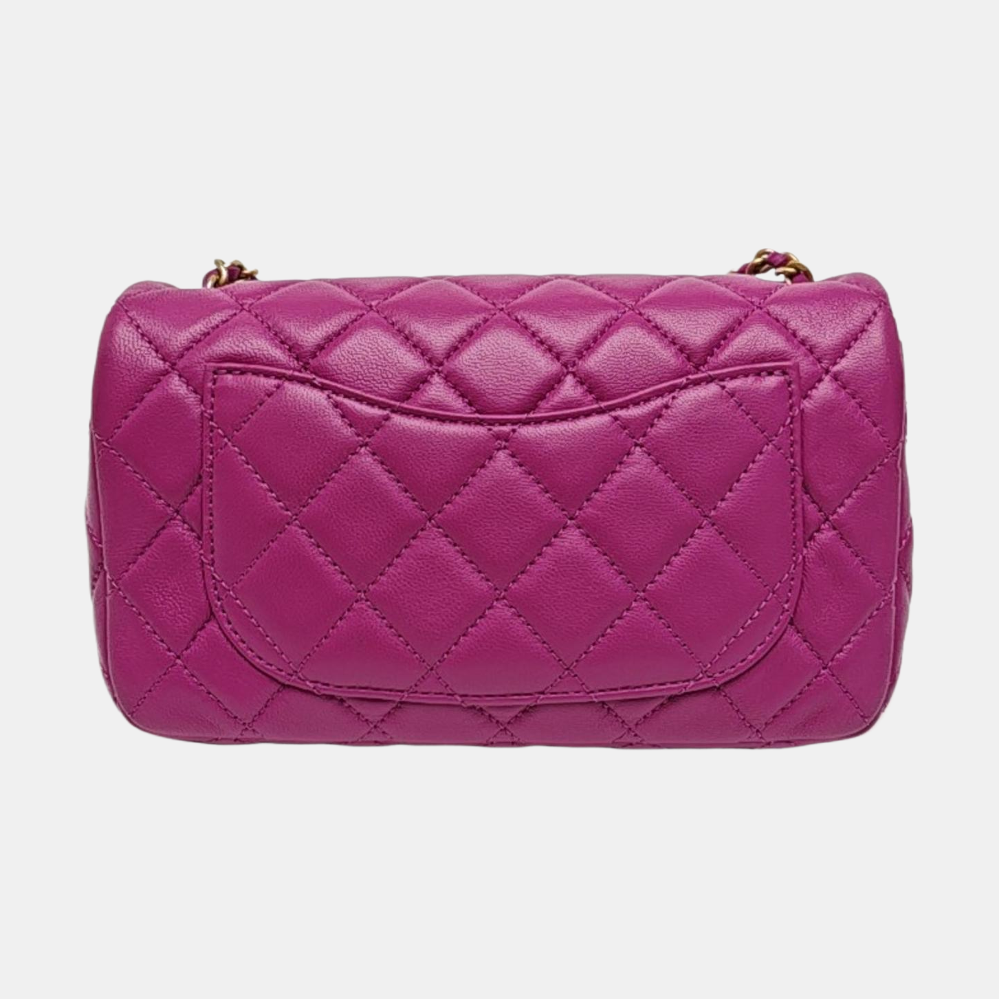 CLASSIC FLAP Mini Quilted Lambskin Purple