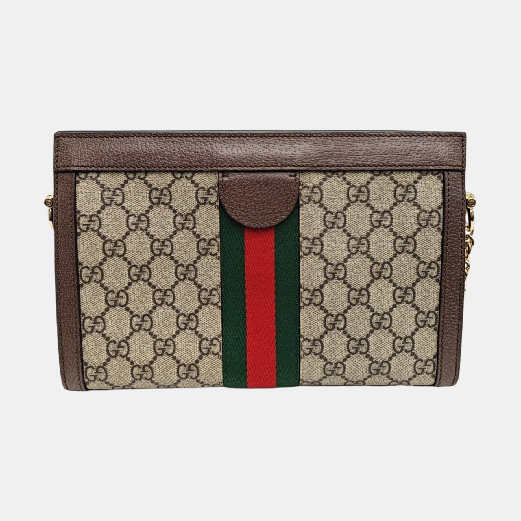 Ophidia Medium Monogram Coated Canvas Beige