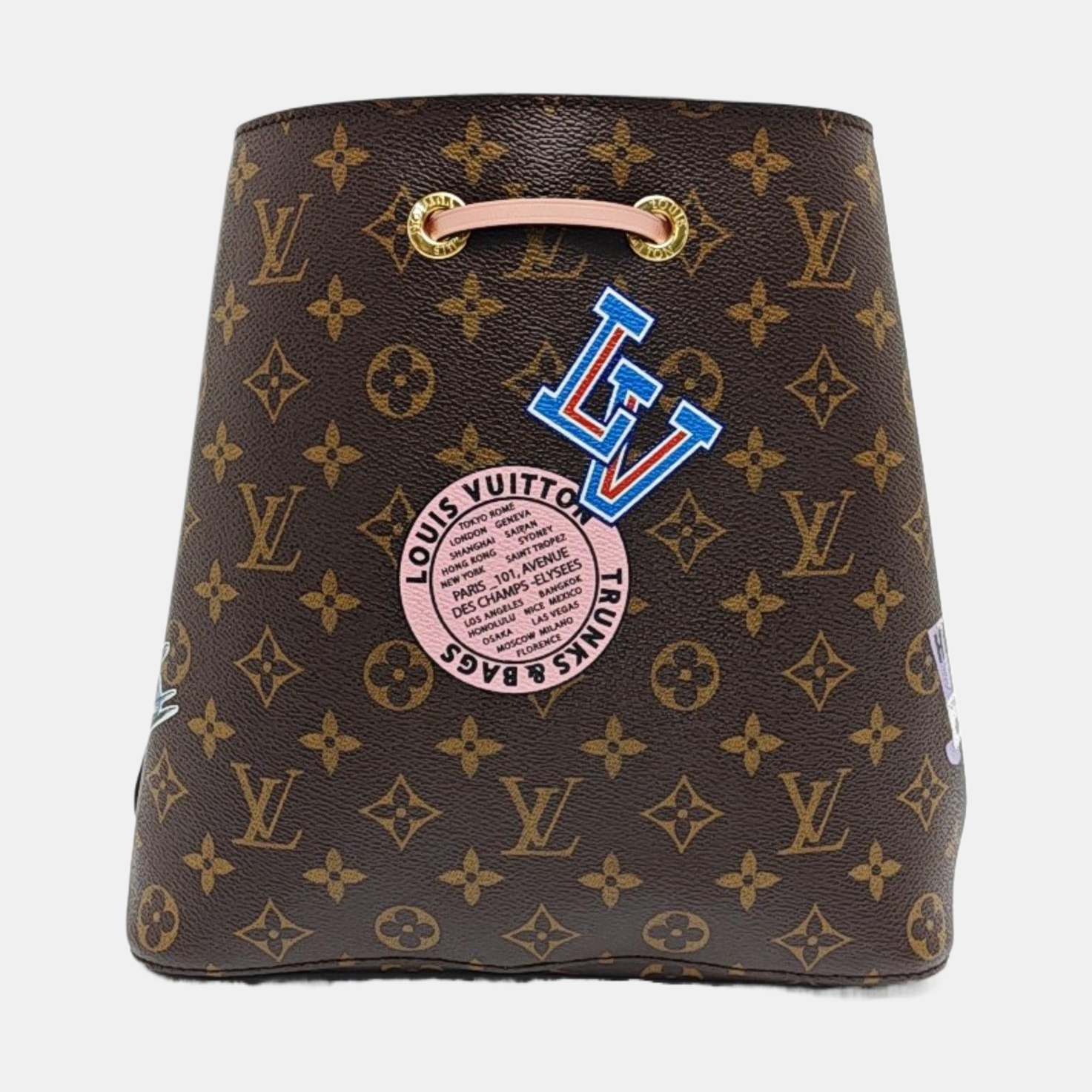 NÉONOÉ MM Monogram Coated Canvas Brown