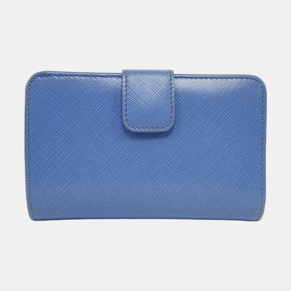Authenticated pre-owned  Gancini Leather Blue Wallet - Wallet at Looply