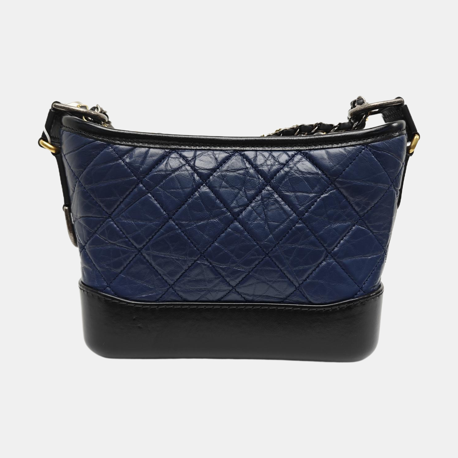 GABRIELLE Small Quilted Calfskin Blue