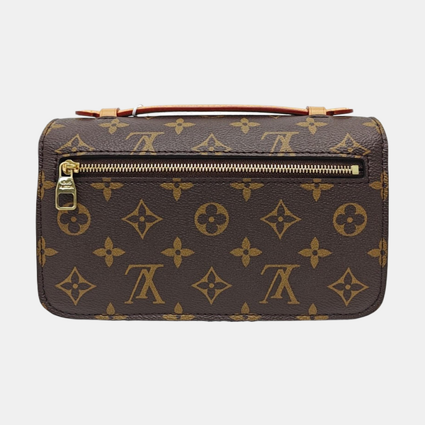 MÉTIS EAST WEST Monogram Coated Canvas Brown