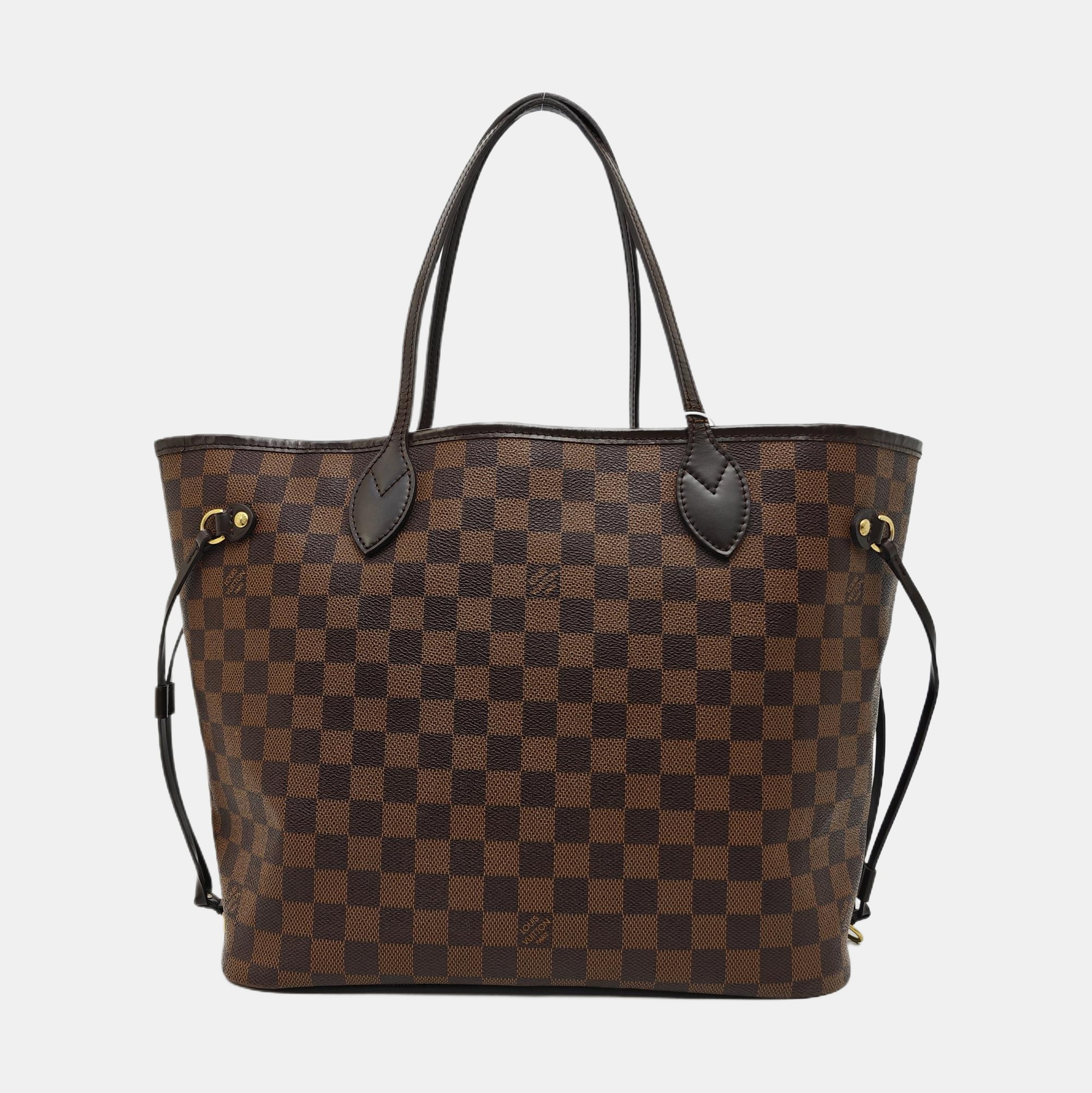 NEVERFULL MM Damier Ebene Coated Canvas Brown