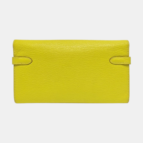 Kelly 19 Chèvre Mysore Yellow Wallet