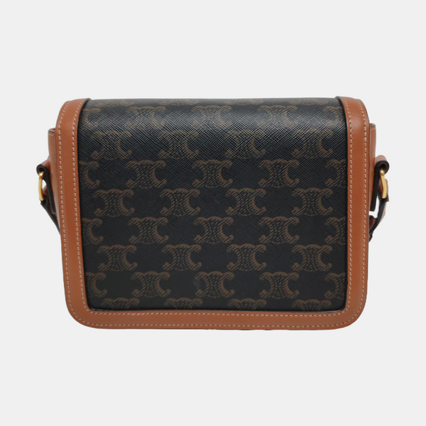 TRIOMPHE Small Coated Canvas Brown