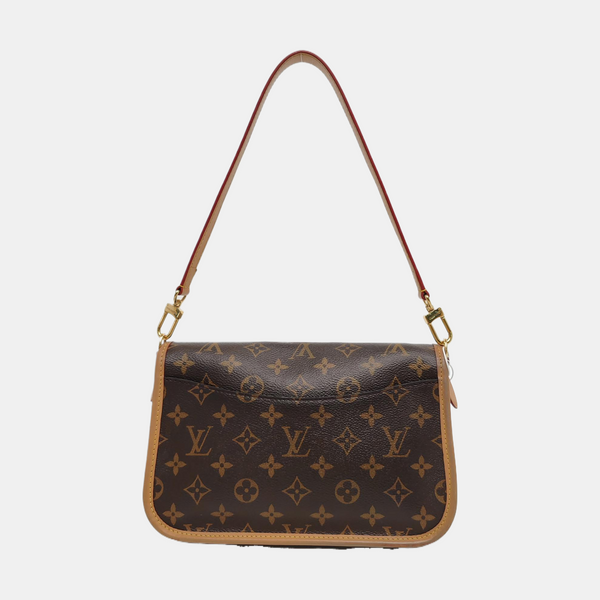 DIANE Monogram Coated Canvas Brown