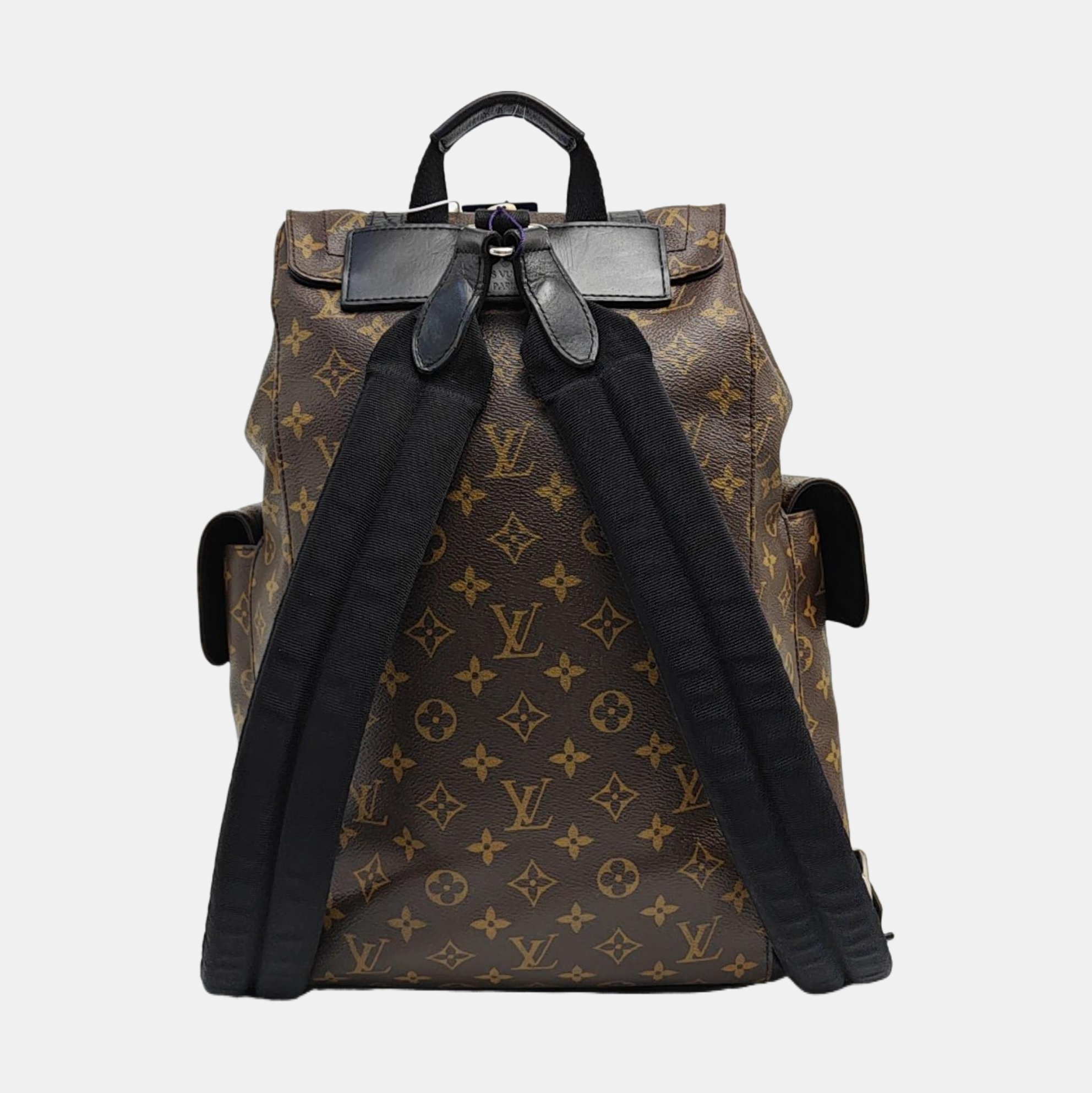 CHRISTOPHER MM Monogram Coated Canvas Brown