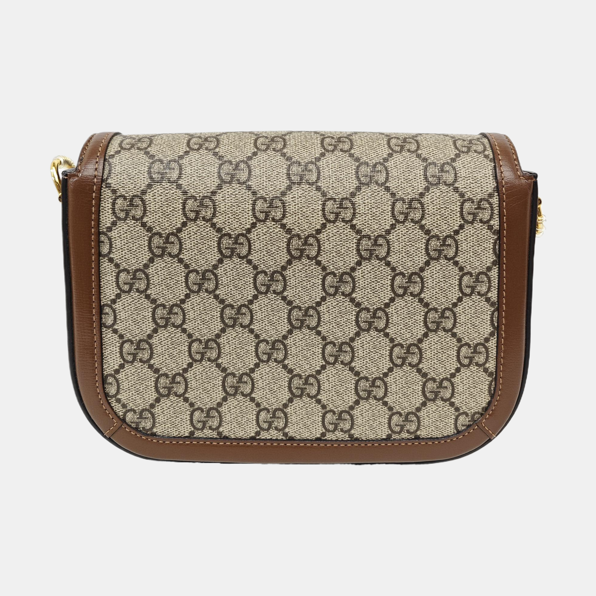 Horsebit 1955 Medium Monogram Coated Canvas Black