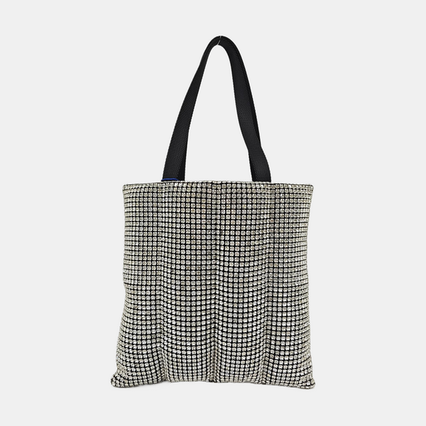 Lab-Grown Diamond Top Handle Bag Black