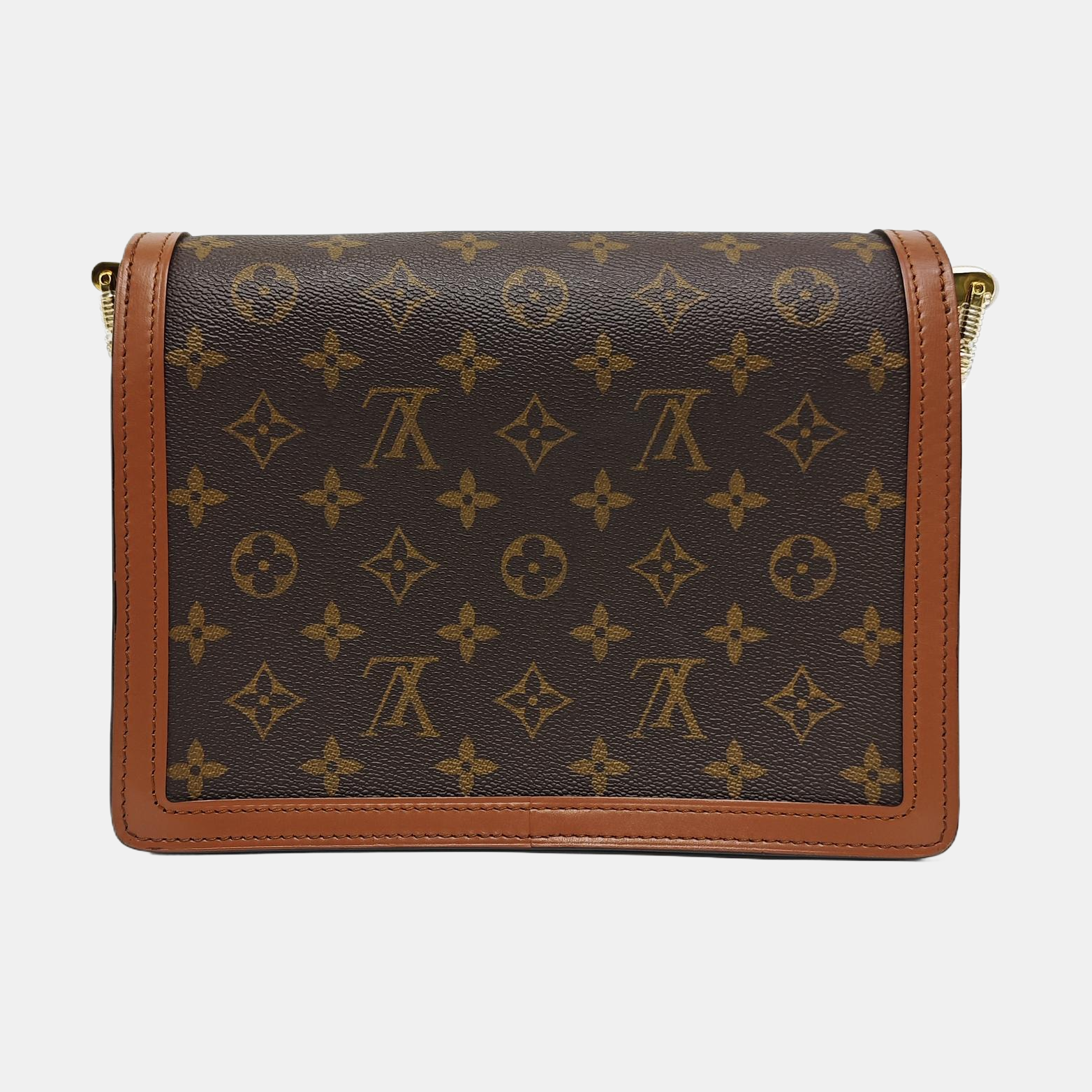 DAUPHINE MM Monogram Coated Canvas Brown