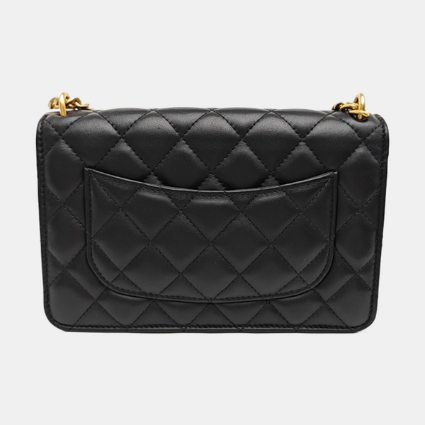 TRENDY CC Quilted Lambskin Black