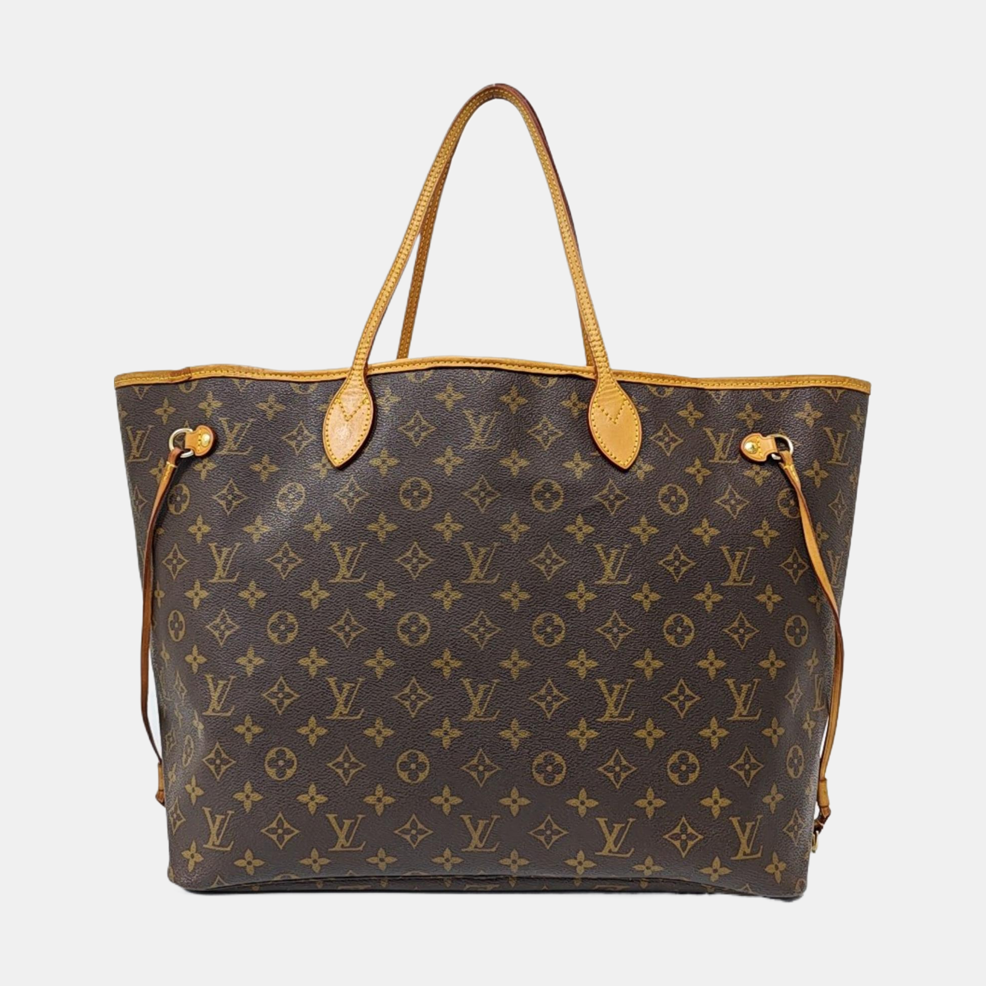 NEVERFULL GM Monogram Coated Canvas Brown