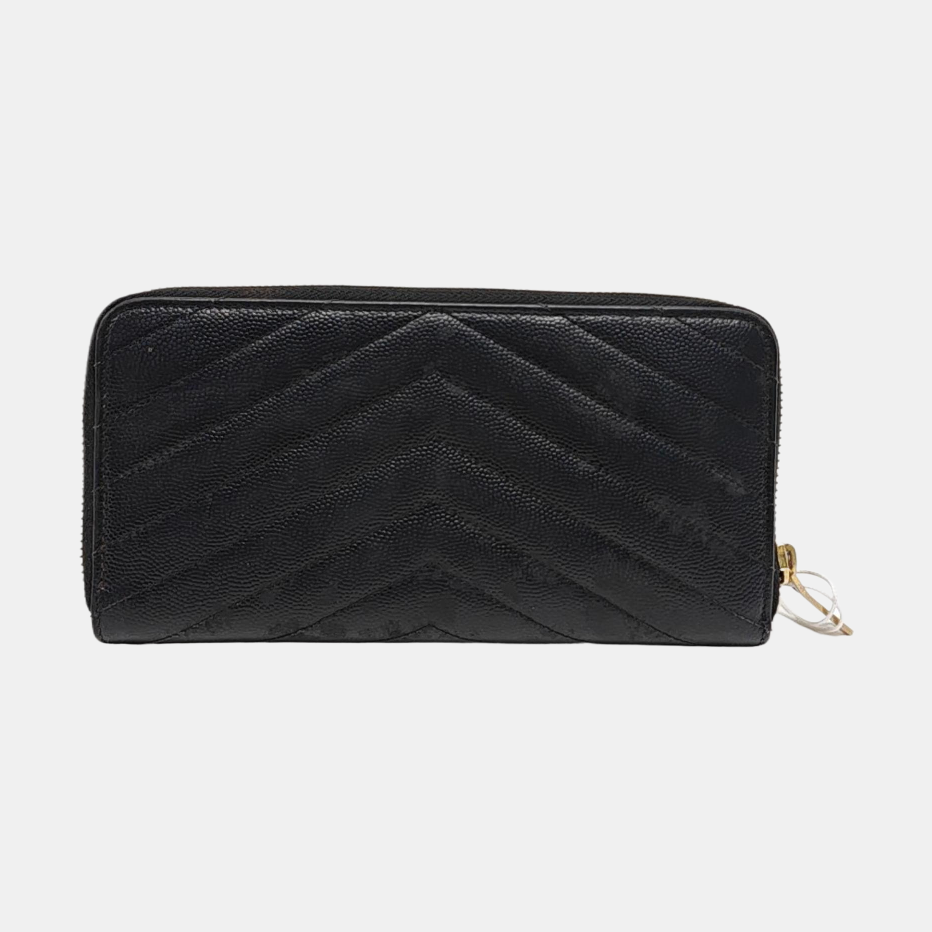 MONOGRAM Chevron Calfskin Black
