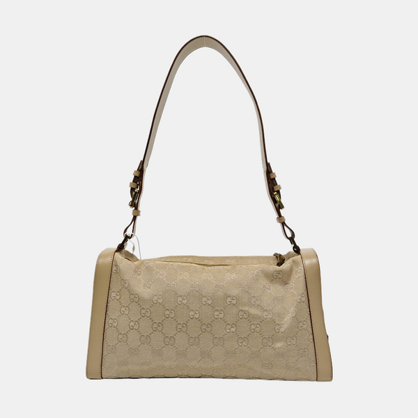 Monogram Canvas Top Handle Bag Beige
