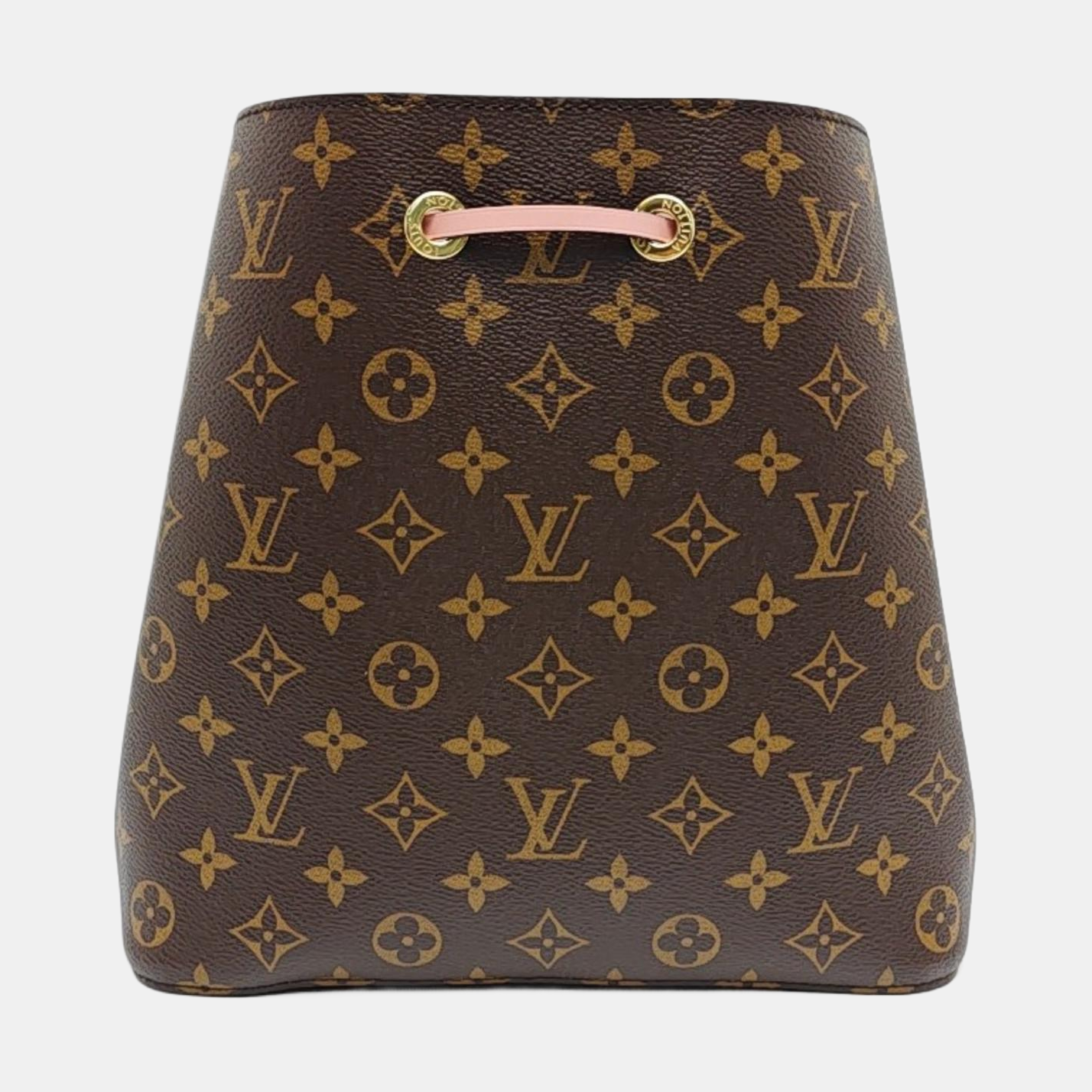 NÉONOÉ MM Monogram Coated Canvas Brown