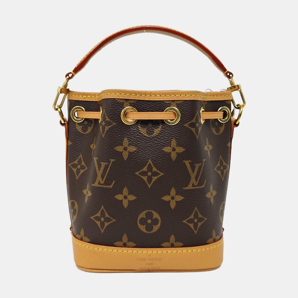 NOÉ Nano Monogram Coated Canvas Brown