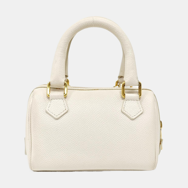Calfskin Shoulder Bag Mini White