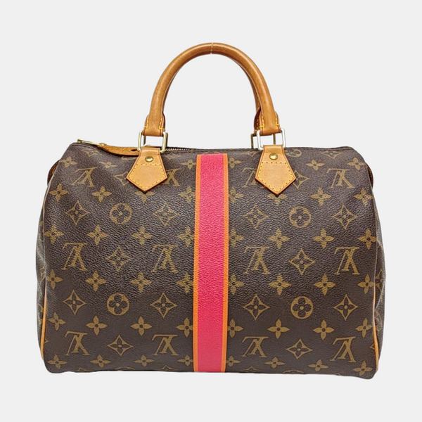 SPEEDY 30 Monogram Coated Canvas Brown