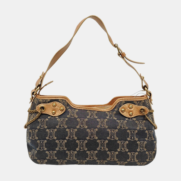 Canvas Top Handle Bag Blue