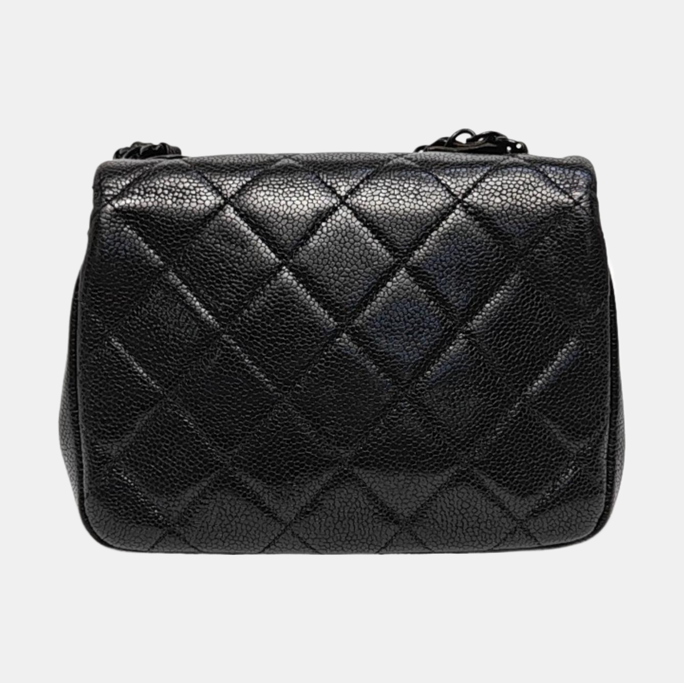 SO BLACK Quilted Grained Calfskin Black