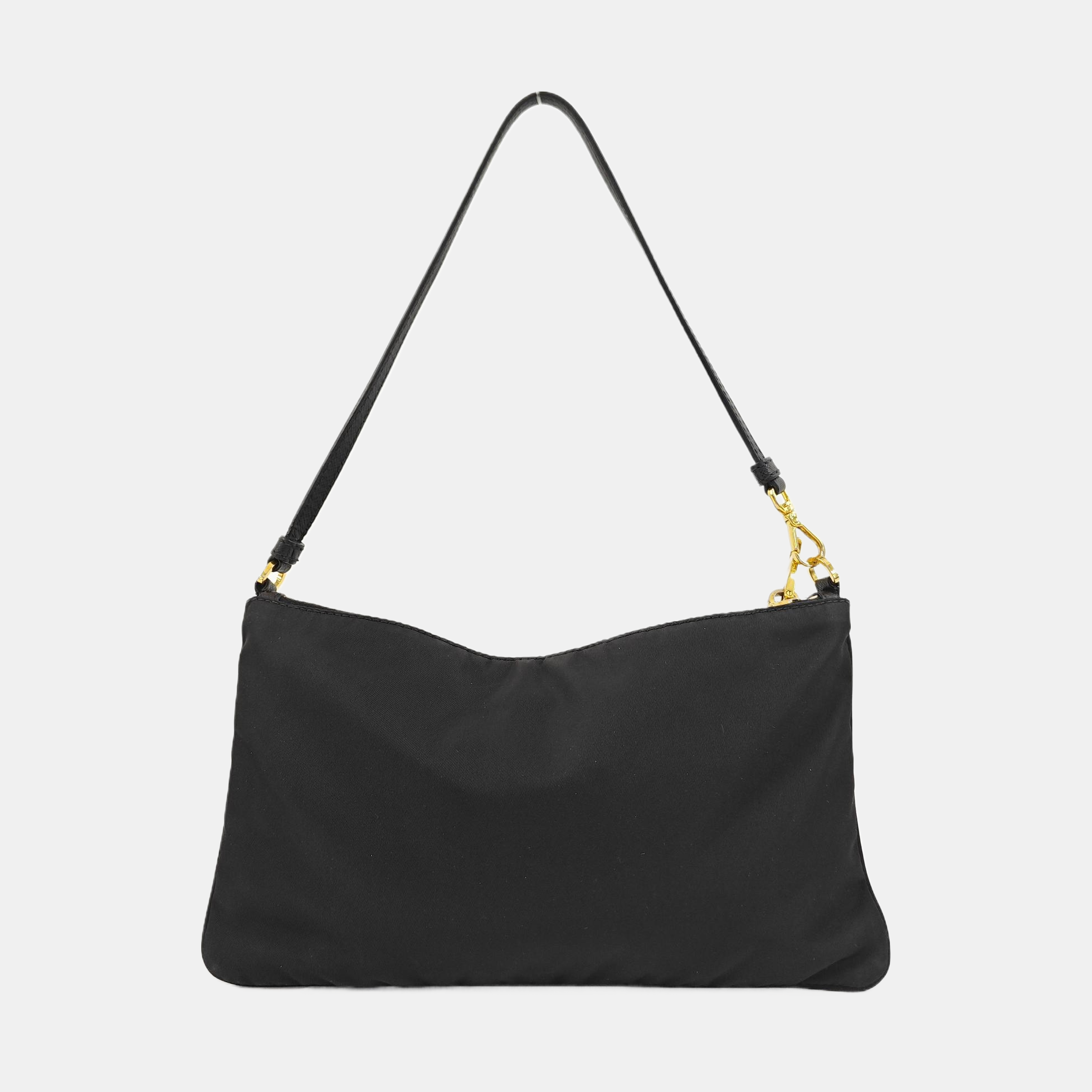 Nylon Top Handle Bag Black