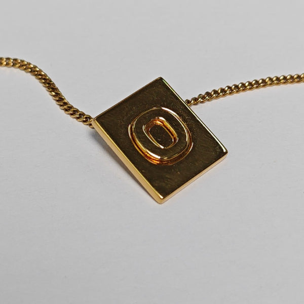 ALPHABET Brass Gold Necklace
