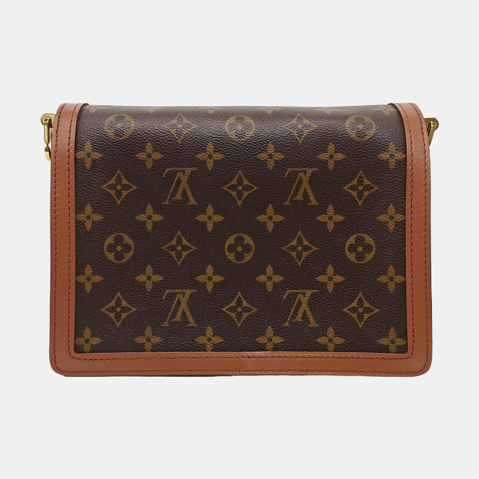 DAUPHINE MM Monogram Coated Canvas Brown