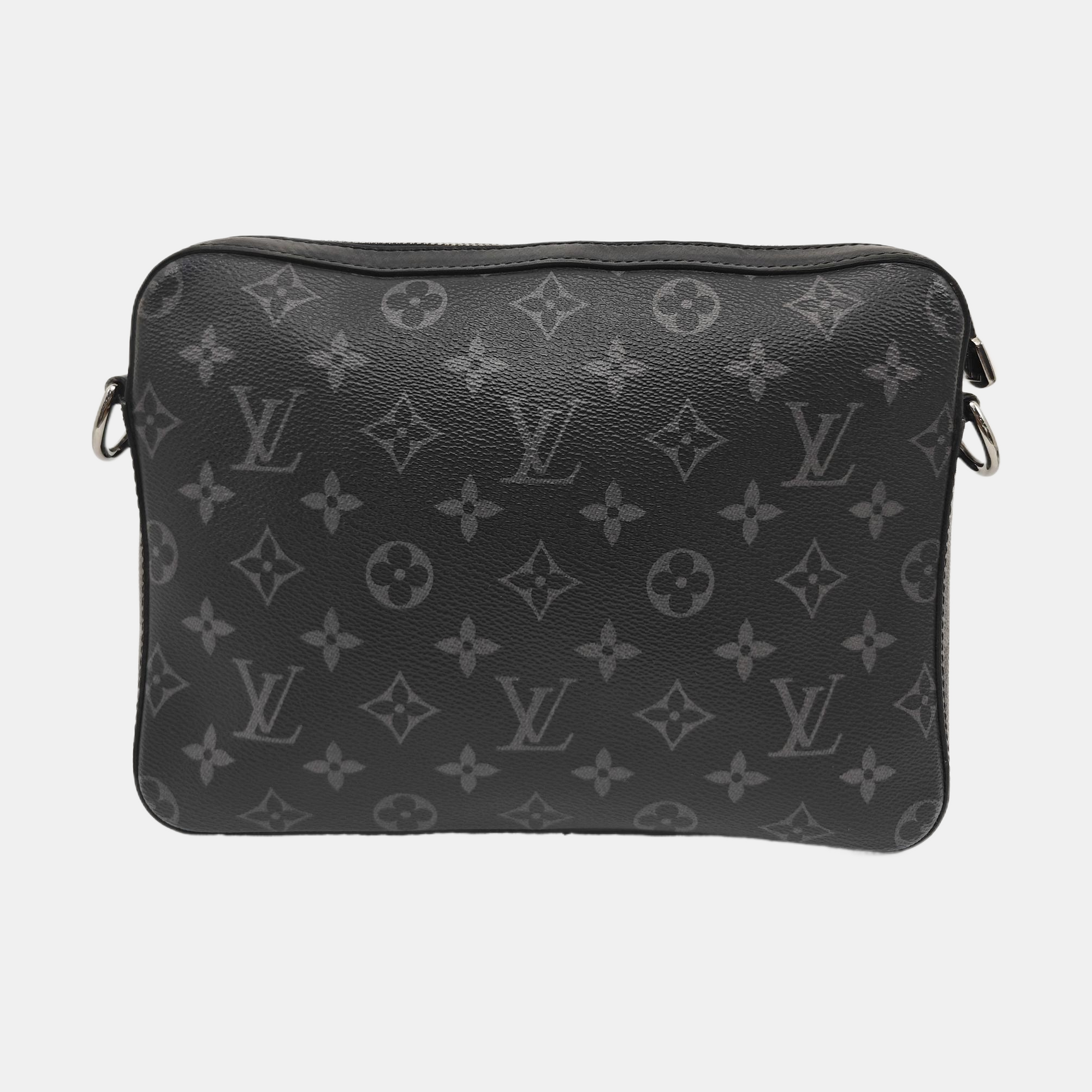 TRIO Monogram Coated Canvas Gray