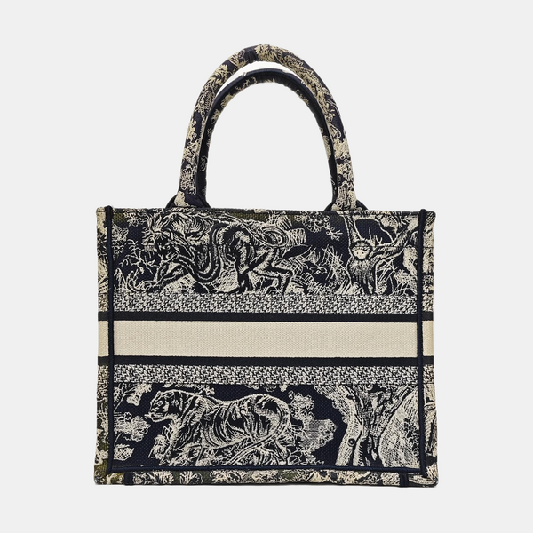 Book Tote Small Canvas Blue