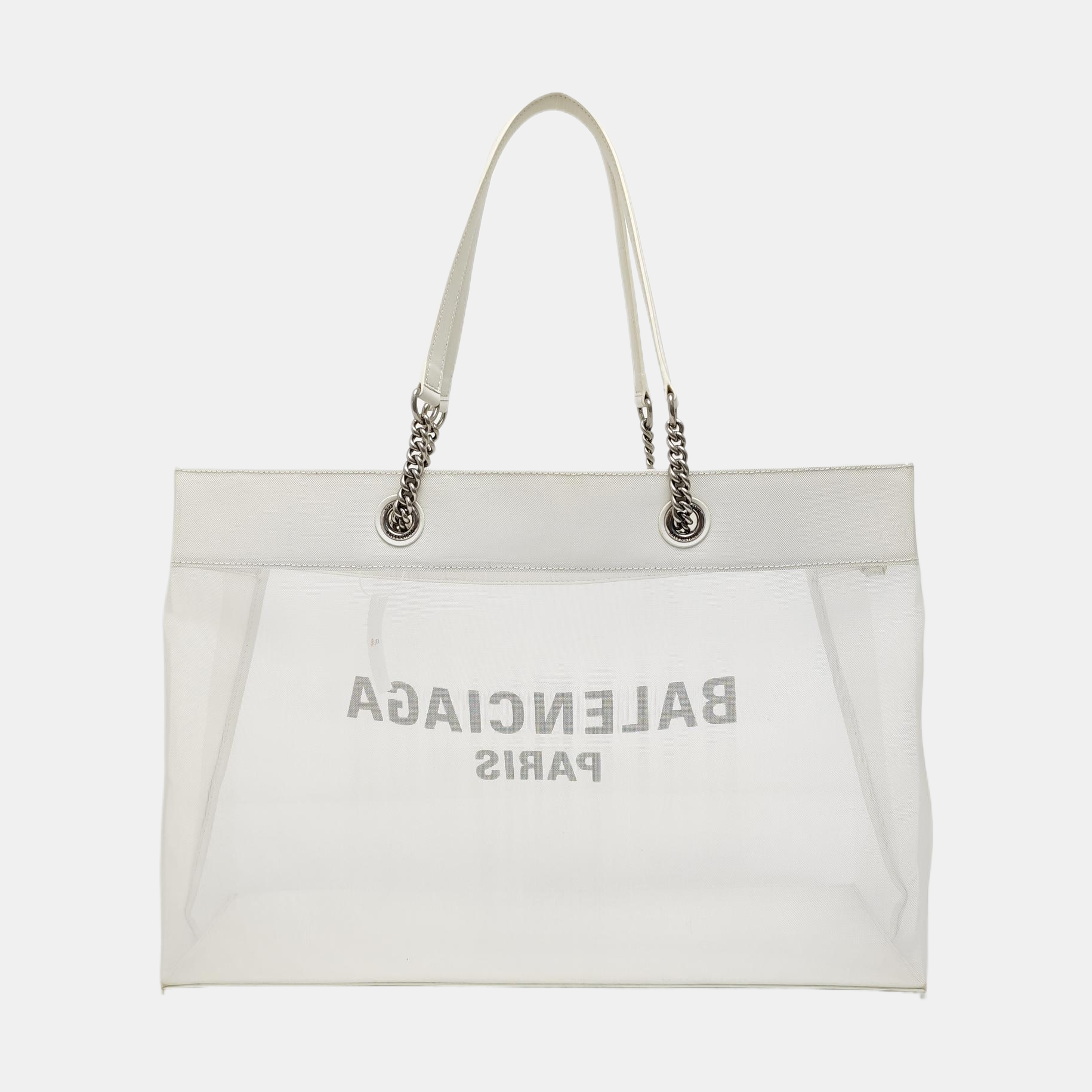 Lambskin Shoulder Bag Large White