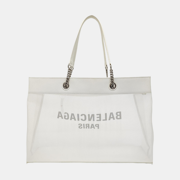 Lambskin Shoulder Bag Large White