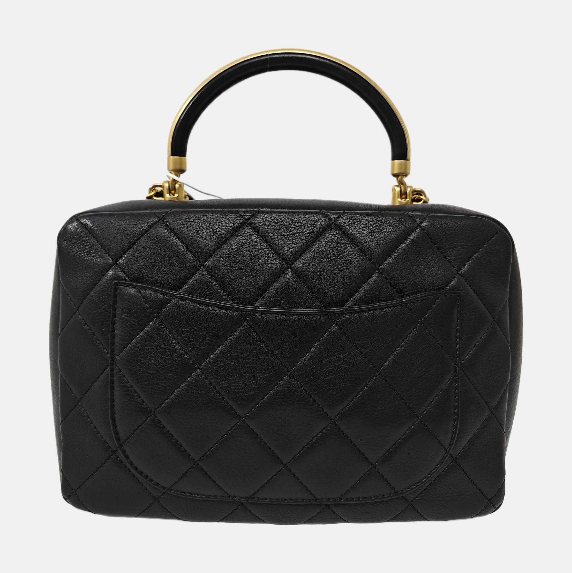 Quilted Calfskin Shoulder Bag Black