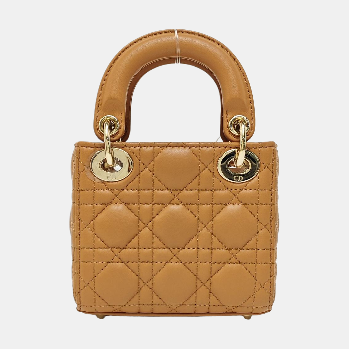 Lady Dior Super Mini Cannage Lambskin Brown