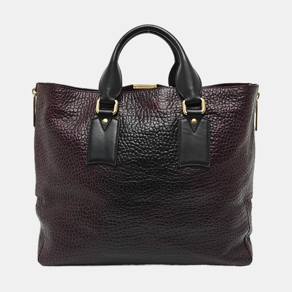 Calfskin Top Handle Bag Red