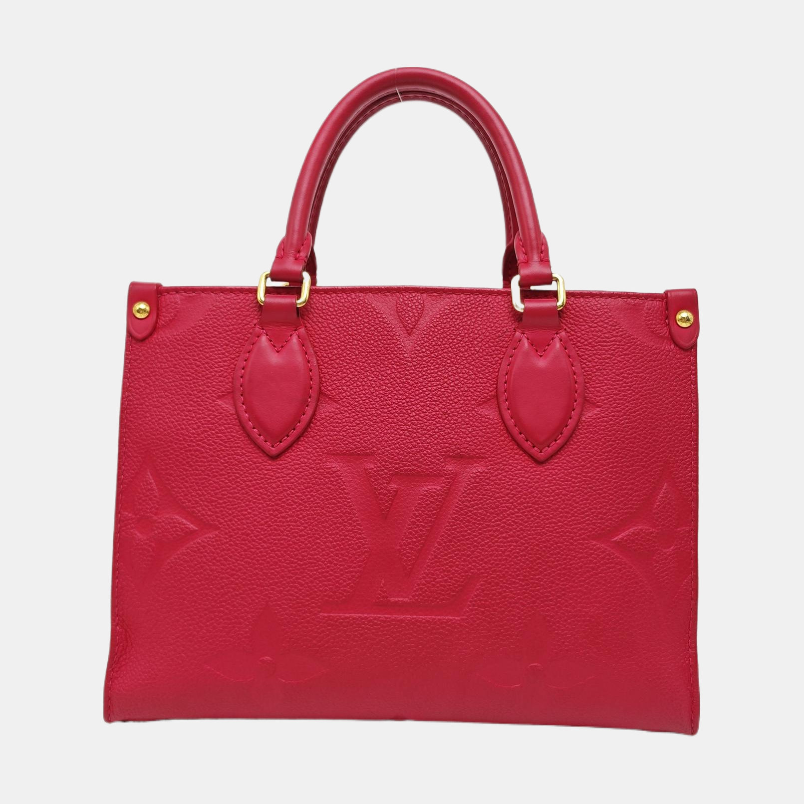 ONTHEGO PM Monogram Calfskin Red