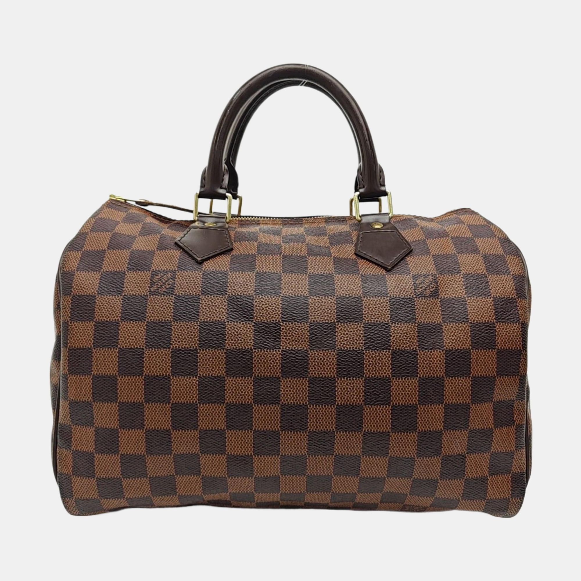 SPEEDY 30 Damier Ebene Coated Canvas Brown