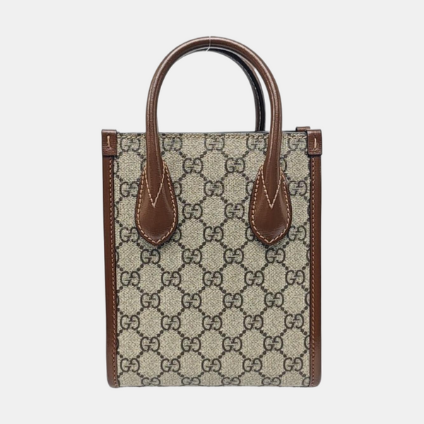 Retro Mini Monogram Coated Canvas Beige