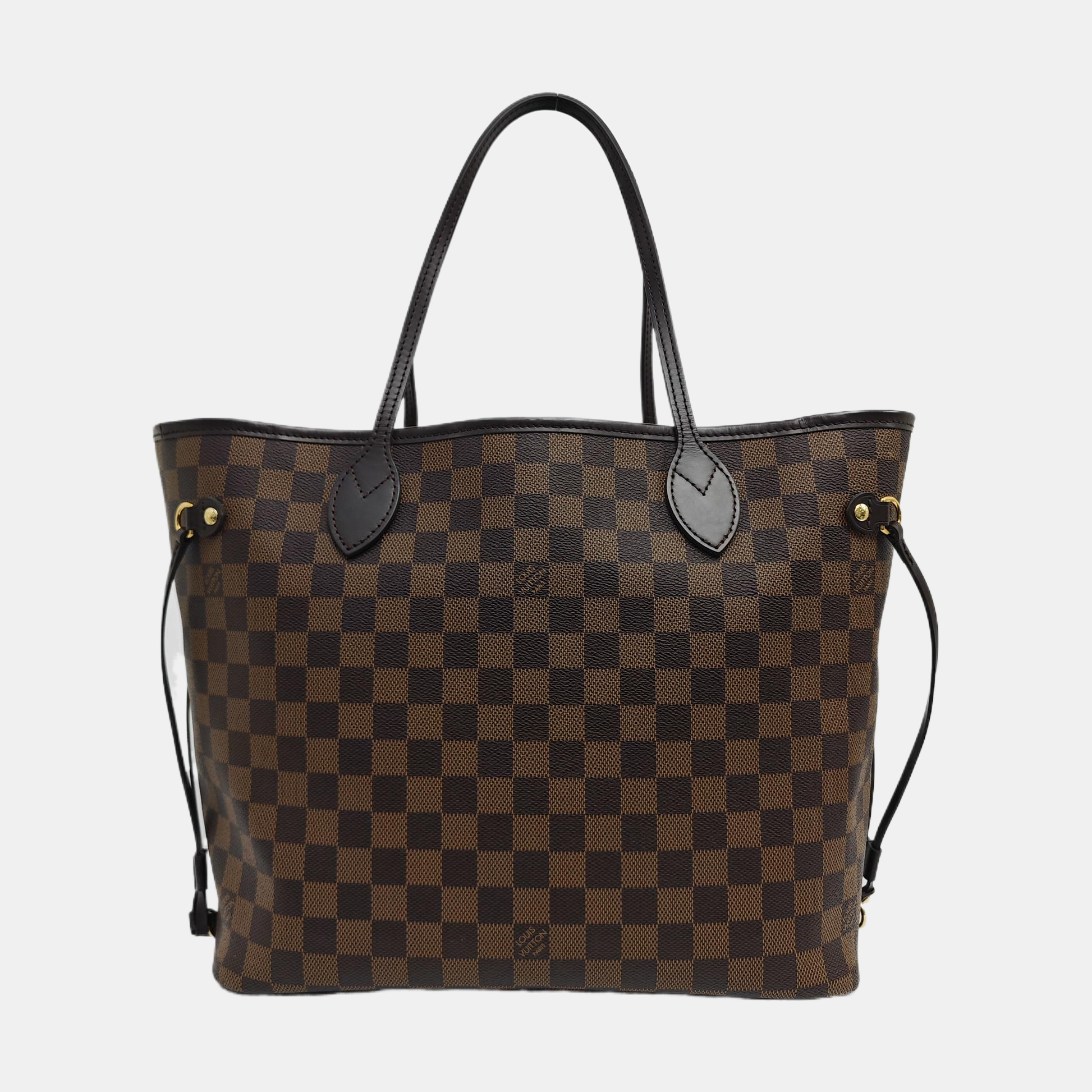 NEVERFULL MM Damier Ebene Coated Canvas Brown