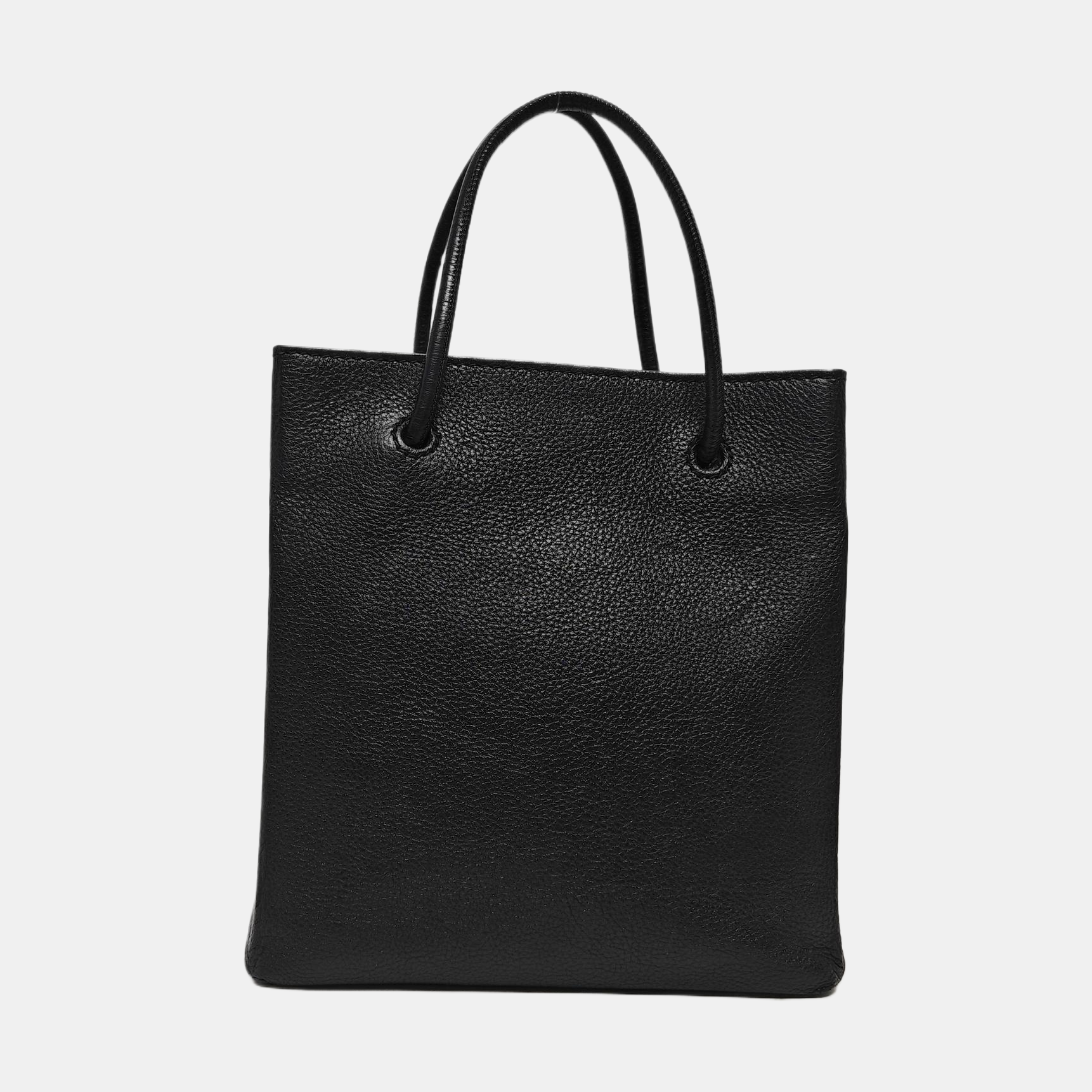 Shopping Bag Large Calfskin Black