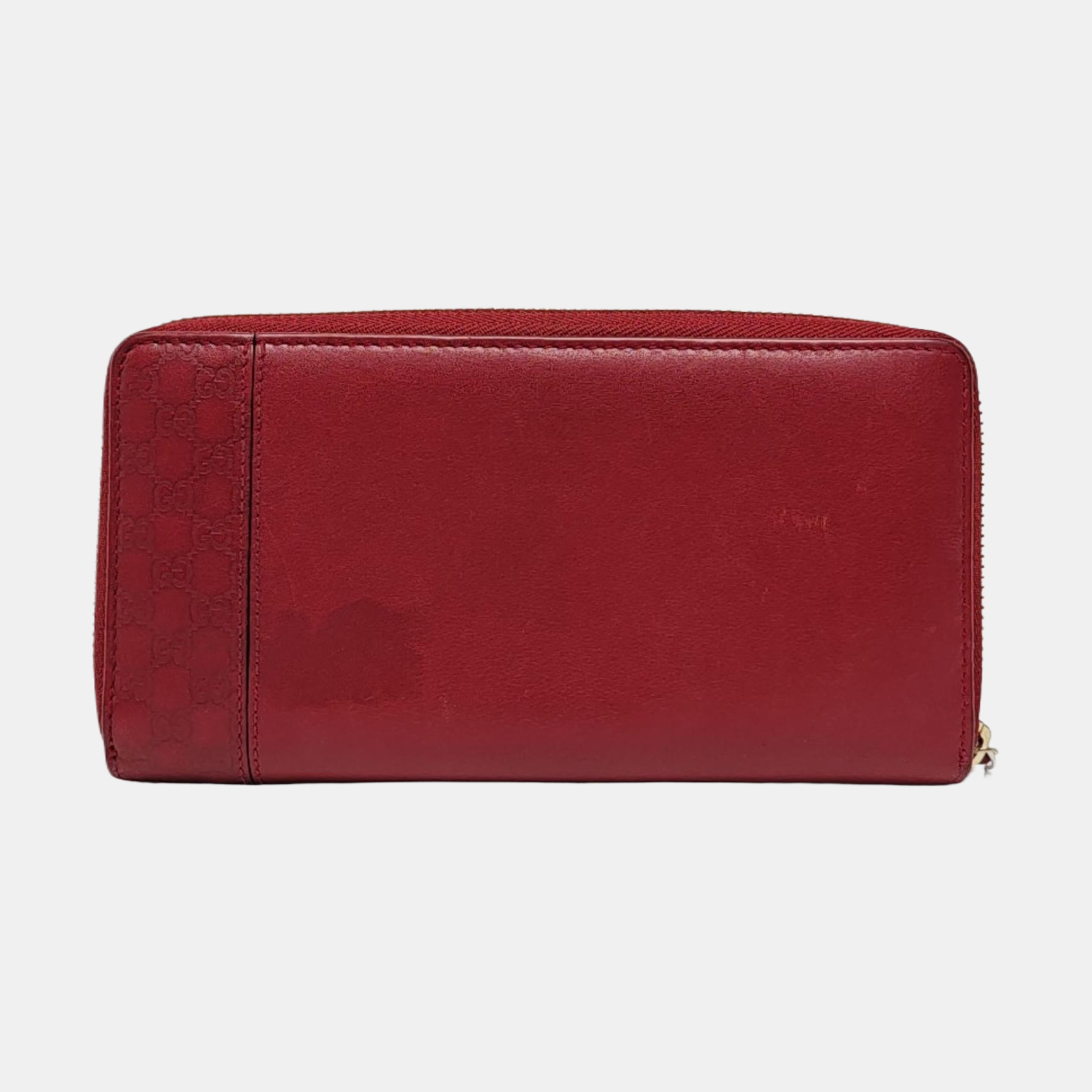 Monogram Calfskin Wallet Red