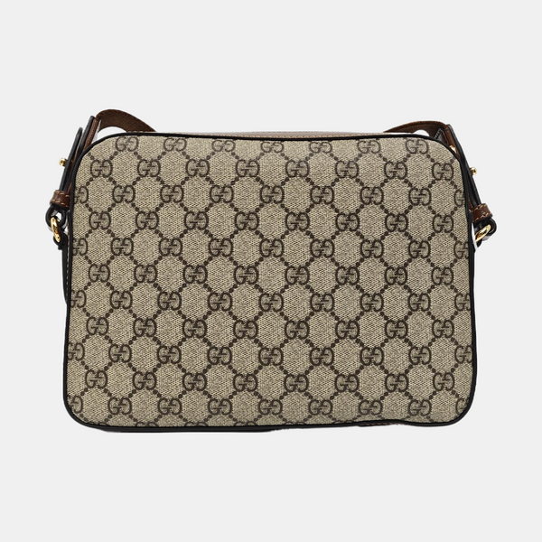 Monogram Coated Canvas Shoulder Bag Black