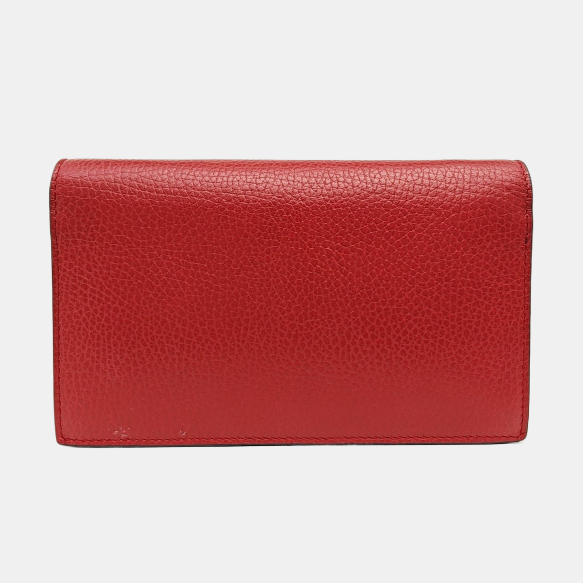 GG Marmont Super Mini Calfskin Red